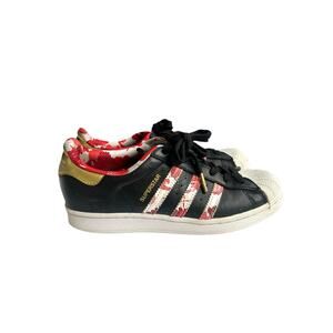 Adidas Superstar Chinese New Year 2020 Black Gold Floral Sneakers W 6.5/ Men 5